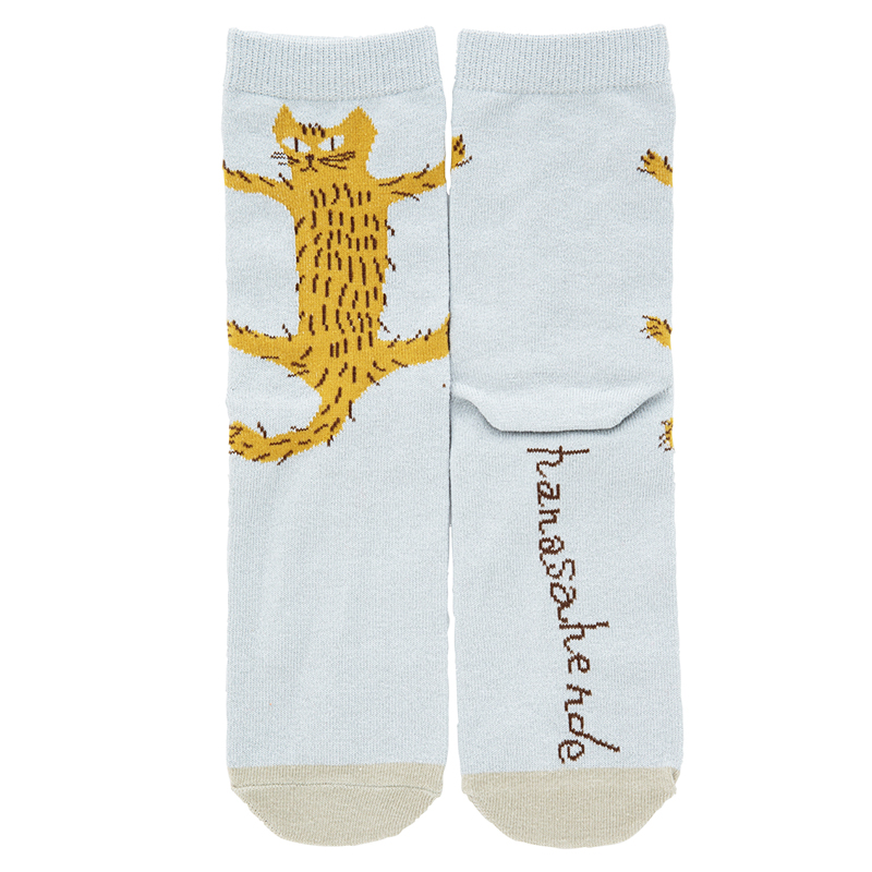 Kusetsuyo(くせ強)1Pソックス Clinging Cat/LGY